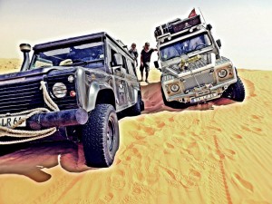 Offroad-Pat in der Wüste